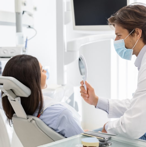 Dentist smile makeover